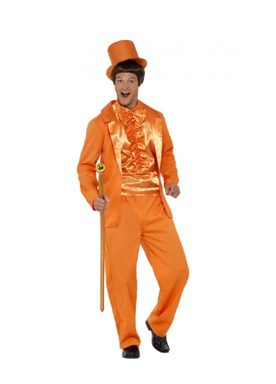 90's Stupid Orange Tuxedo Costume XL - Foxxiegal Costumes